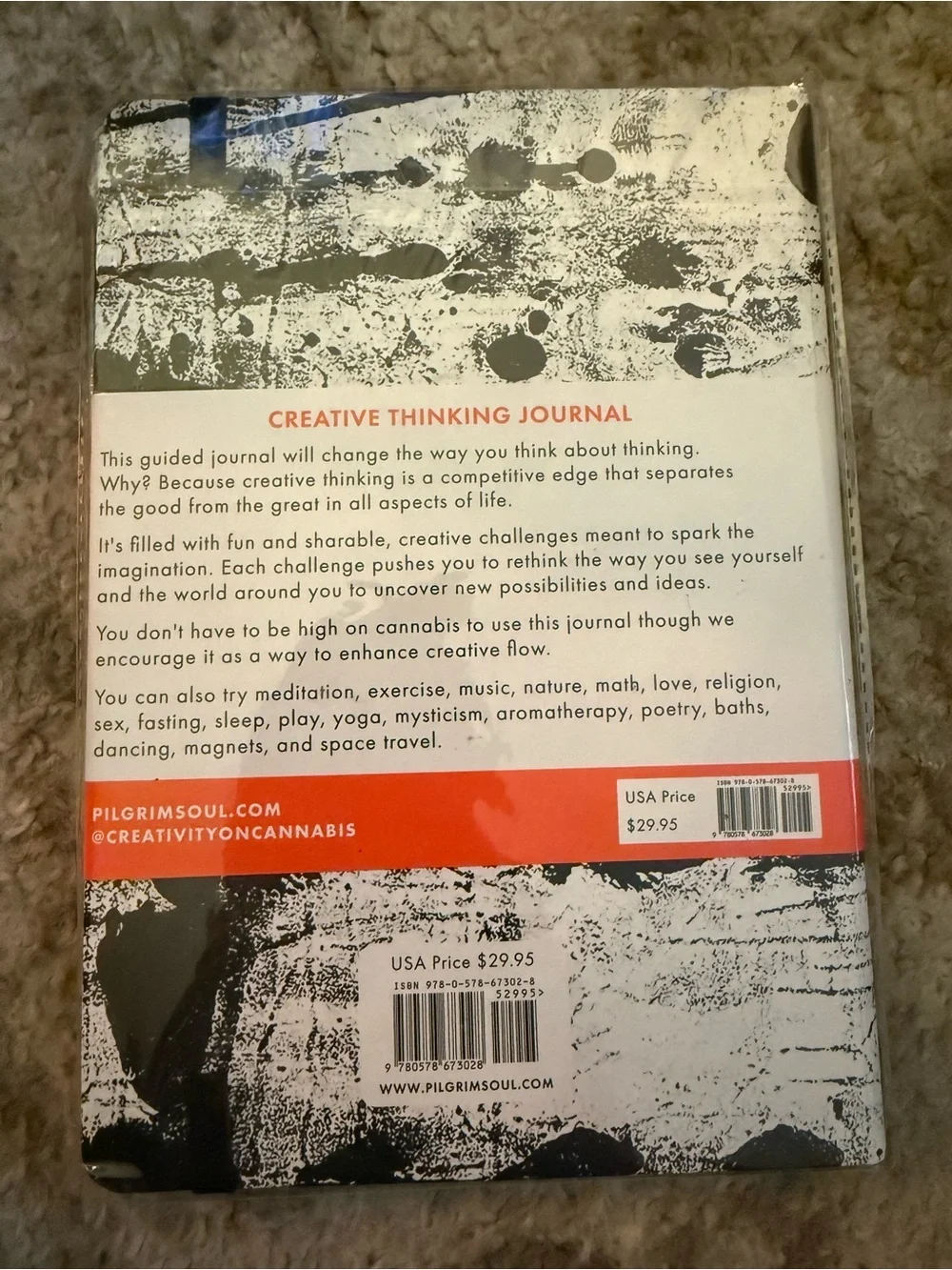 NEW Pilgrim Soul “Please Use This Journal While You Are High” Creative Thinking